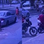 Adolescente foi atropelada enquanto atravessava a faixa de pedestres. (Foto: Reprodução)