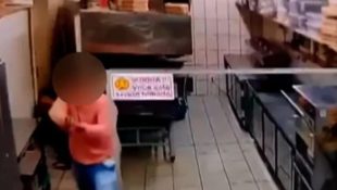 Incidente foi registrado por câmeras de segurança. (Foto: Reprodução)