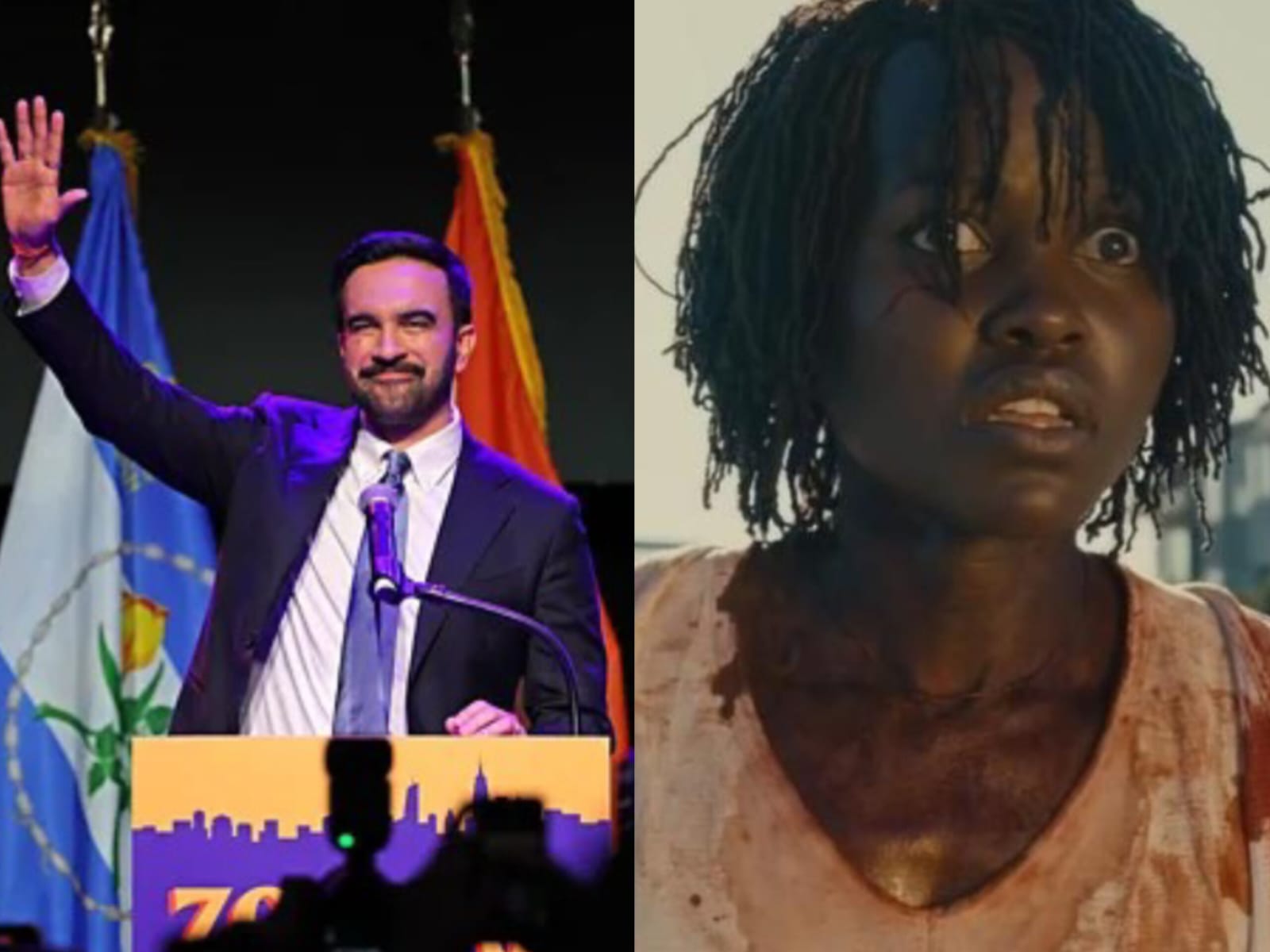 Zohran Mamdani, novo prefeito de Nova York, fez filme com Lupita Nyong'o. (Foto: Reprodução)