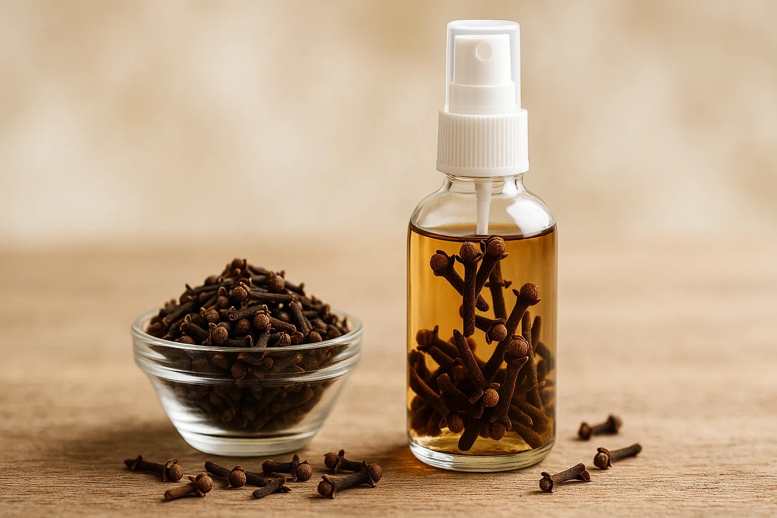 Cravo com alcool e óleo para espantar os mosquitos