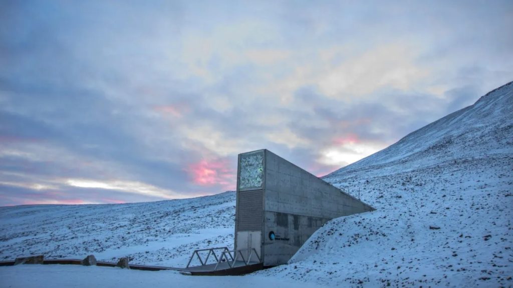 O Banco Mundial de Sementes fica localizado no arquipélago de Svalbard, na Noruega