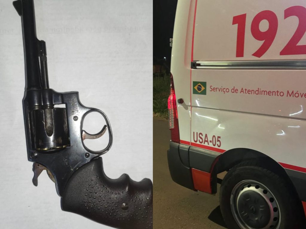 Arma utilizada pelo jovem no confronto com a CPE. (Foto: Reprodução)