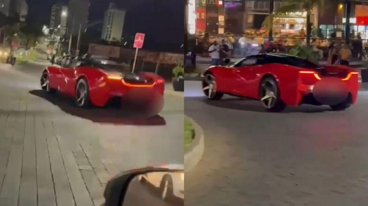 Não é uma Ferrari! Especialista revela qual é o carrão flagrado em Caldas Novas