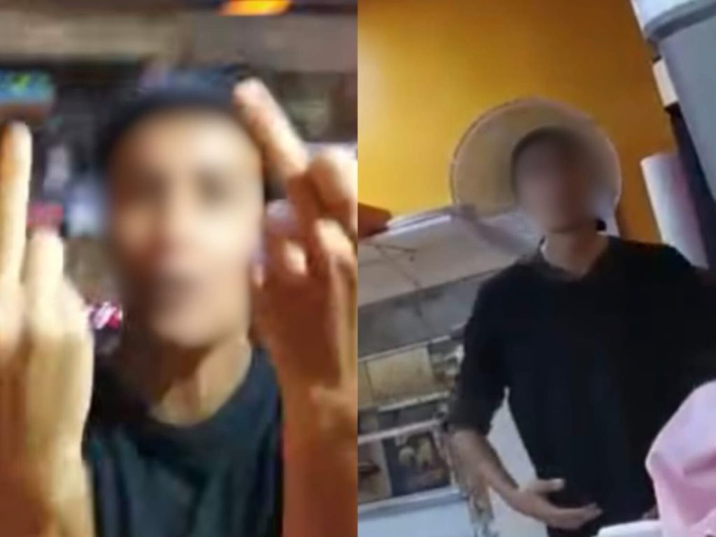 Entregador gravou agressões sofridas. (Foto: Reprodução)