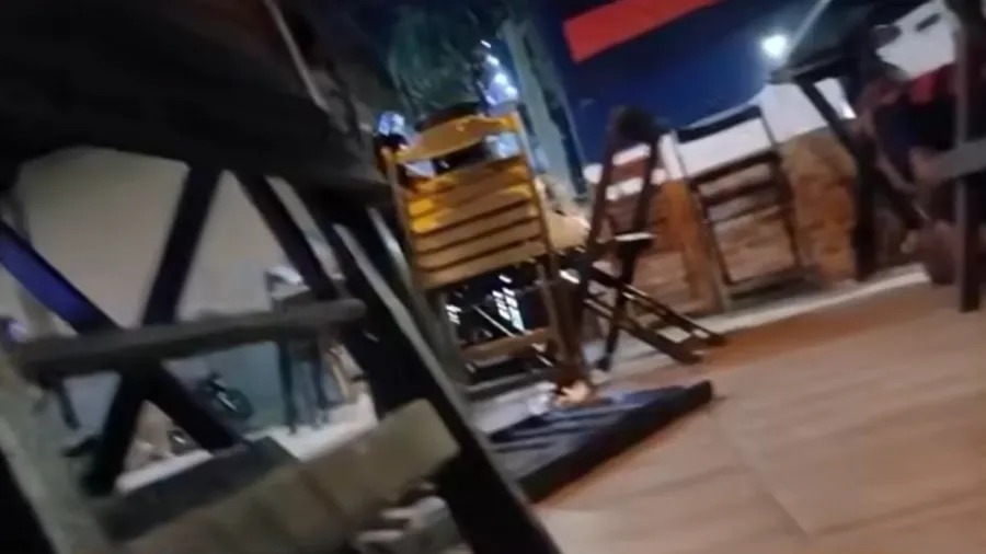 Testemunhas gravaram cena de terror. (Foto: Reprodução)