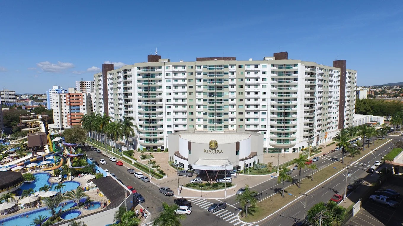 Fachada do Riviera Park Hotel. (Foto: Divulgação)