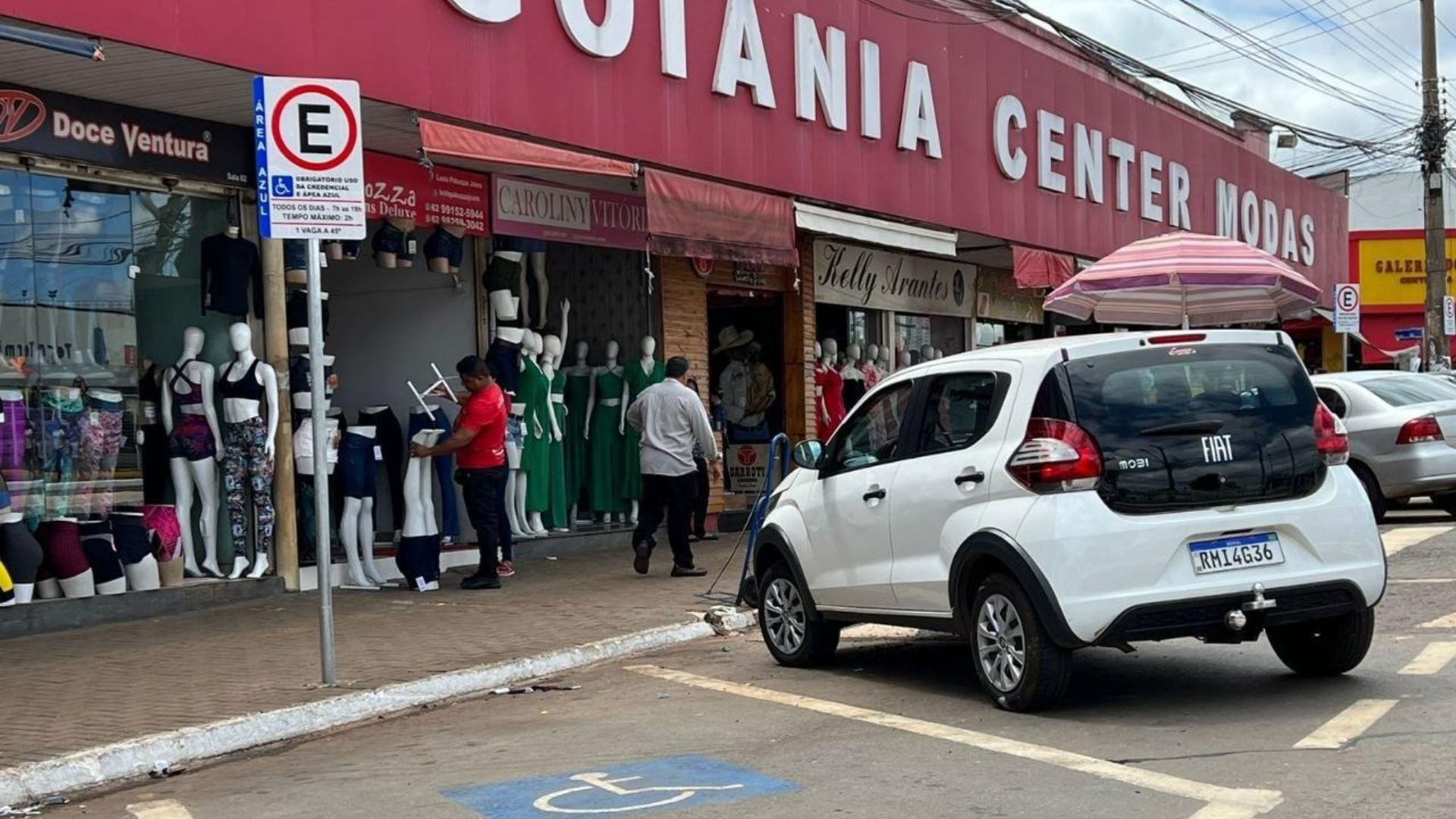 Área azul em Goiânia.