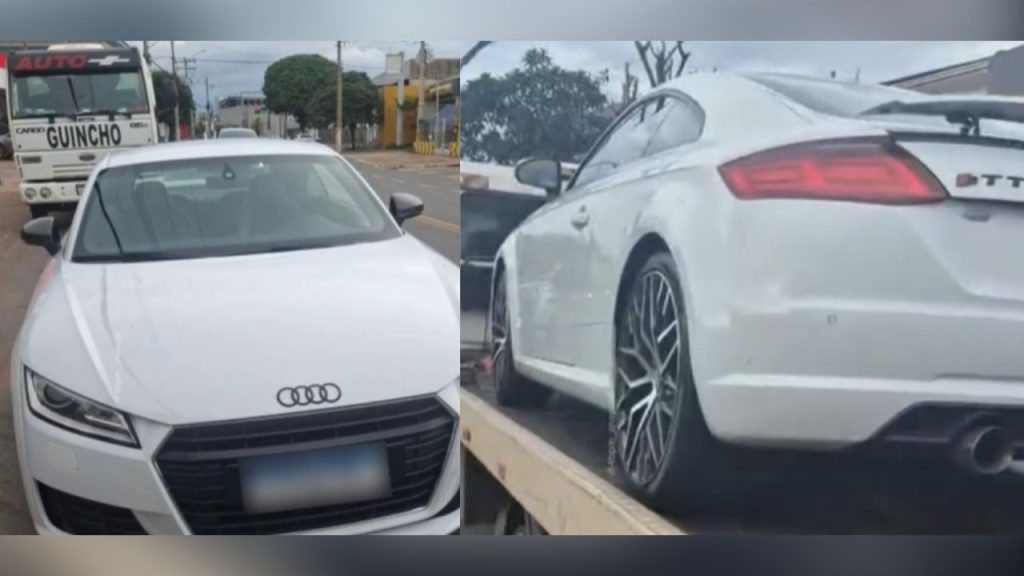 Irmão de empresário anapolino pegou carro de luxo escondido e veículo foi apreendido pela PM