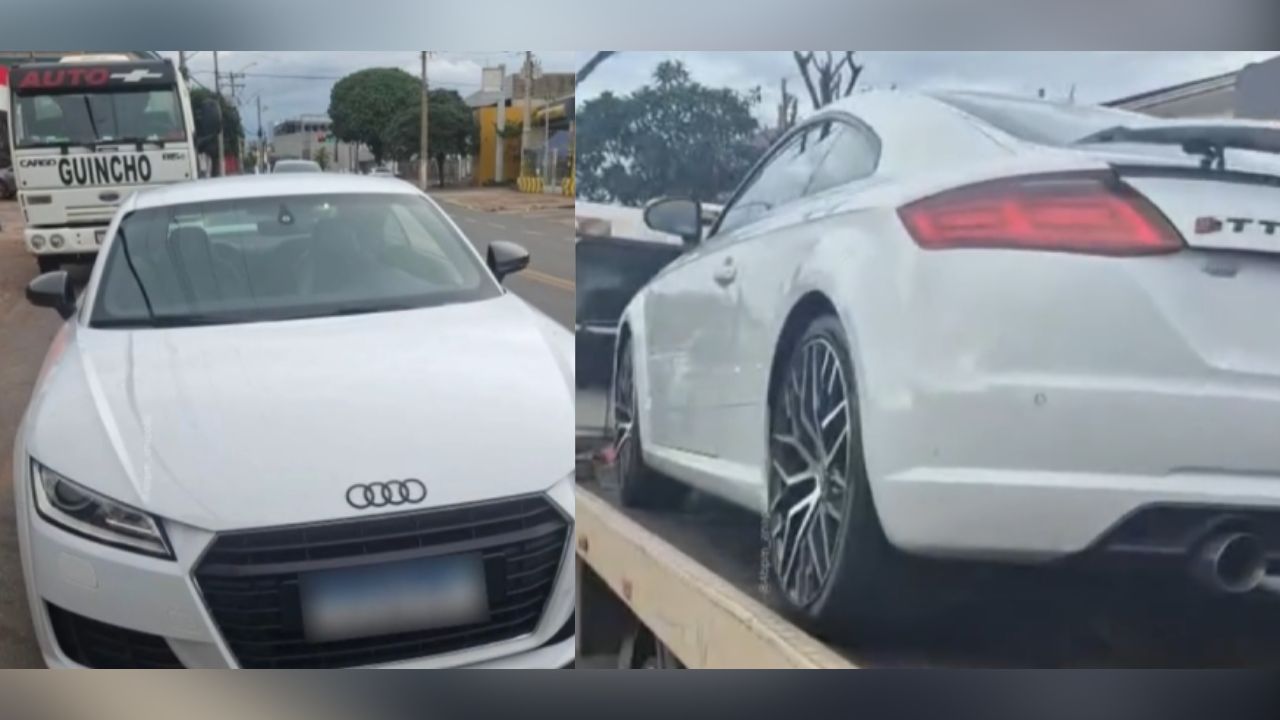 Irmão de empresário anapolino pegou carro de luxo escondido e veículo foi apreendido pela PM