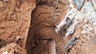 Moradora registra erosões que se formaram nas obras do Viaduto do Recanto do Sol após temporais em Anápolis