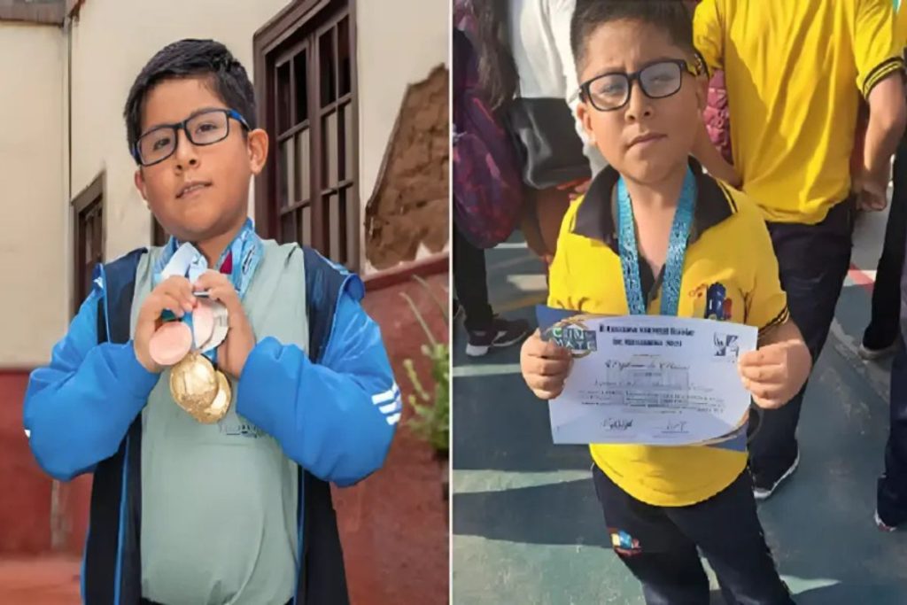 Criança rifa bicicleta para viajar ao mundial de matemática e conquista medalha de ouro