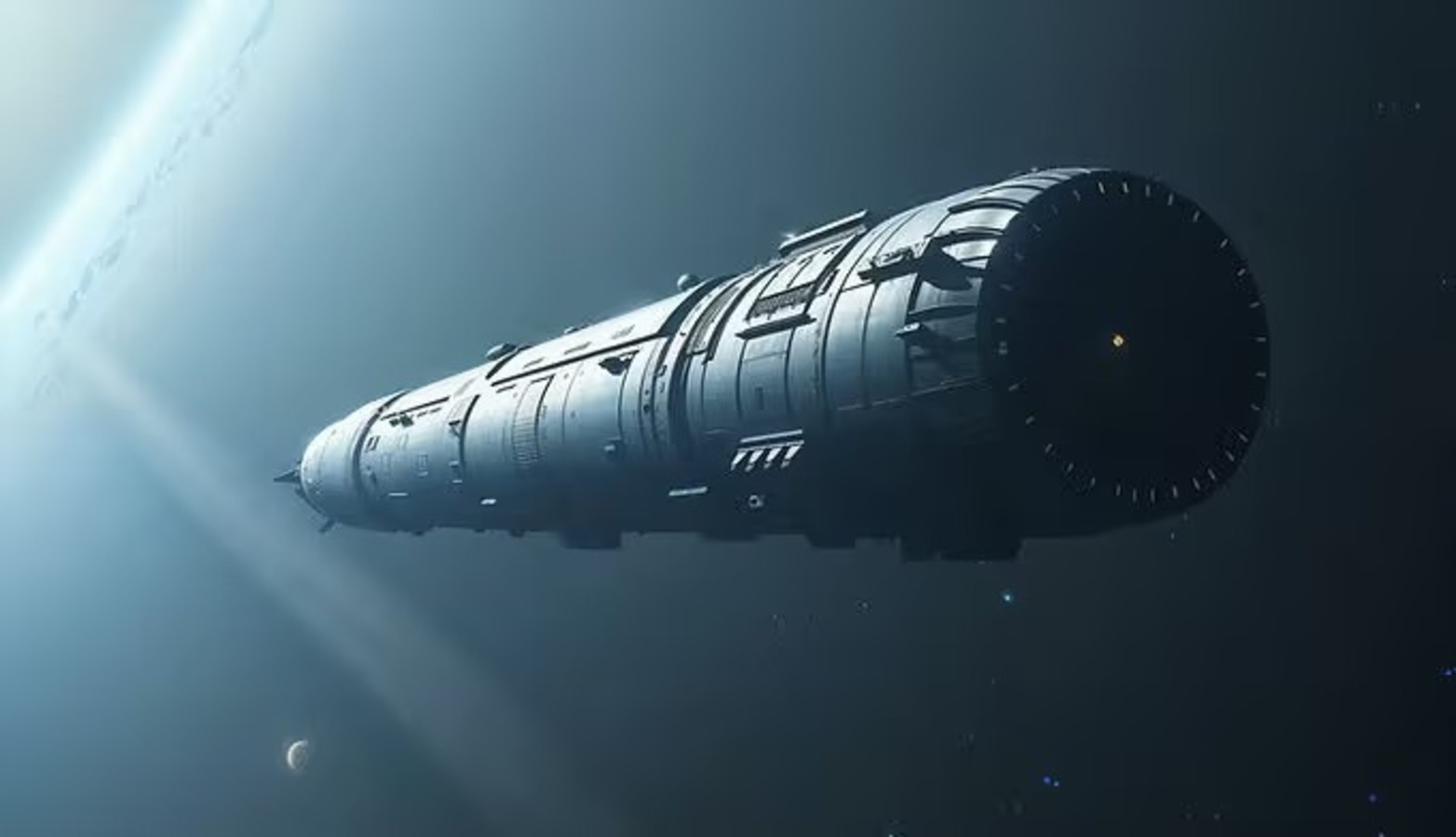 Nave espacial de 58 km de comprimento vai transportar 2.400 pessoas até outro planeta em uma longa jornada de 400 anos