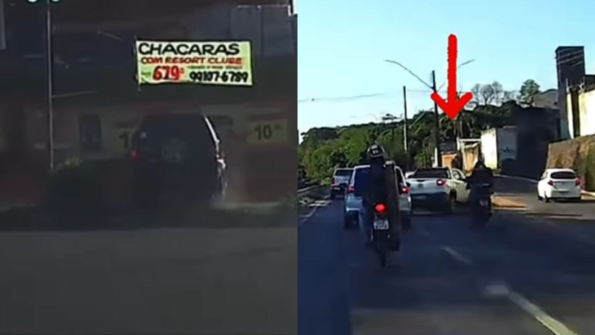 Motorista flagrou várias irregularidades no trânsito de Goiânia.