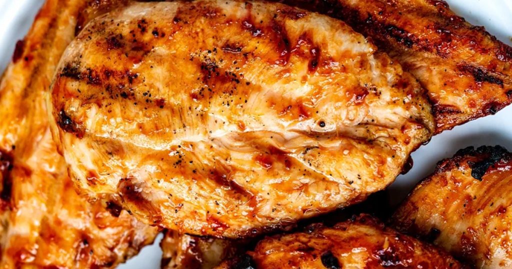 frango grelhado na salmoura