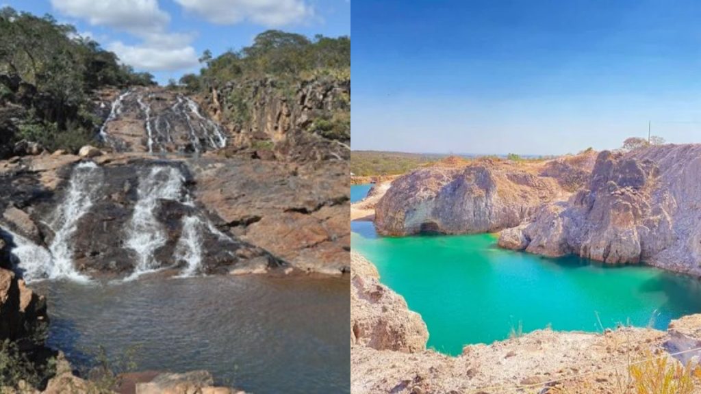 Linda Serra dos Topázios e Lagoa dos Cristais, na cidade de Cristalina.