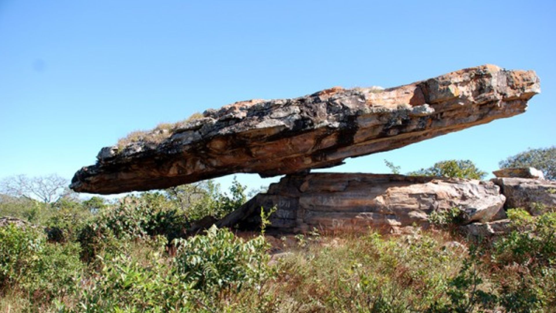 Pedra do Chapéu do Sol, em Cristalina.