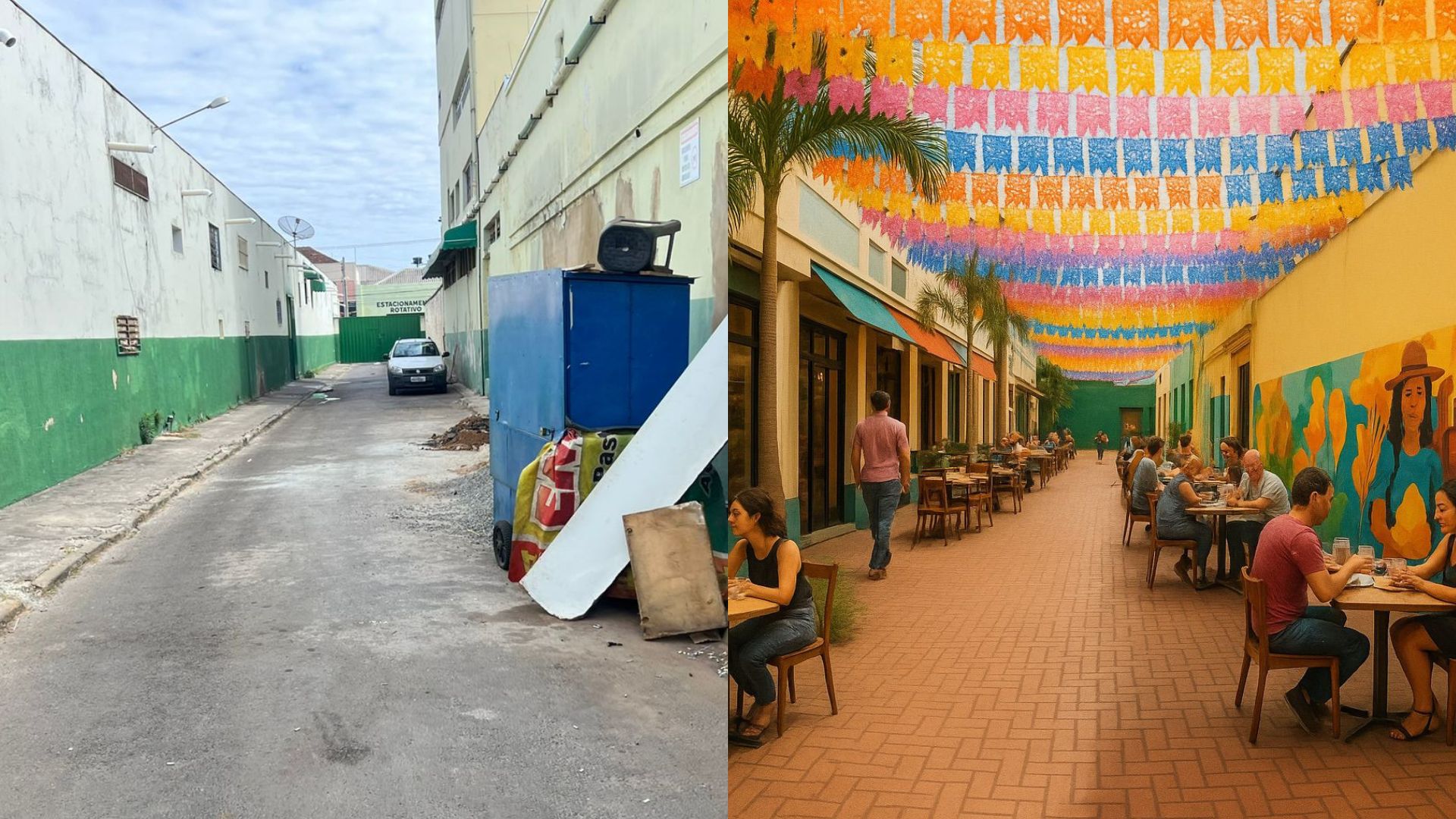 Arquiteto Michael Martins idealizou uma rua gastronômica para o Mercado Municipal Carlos de Pina.