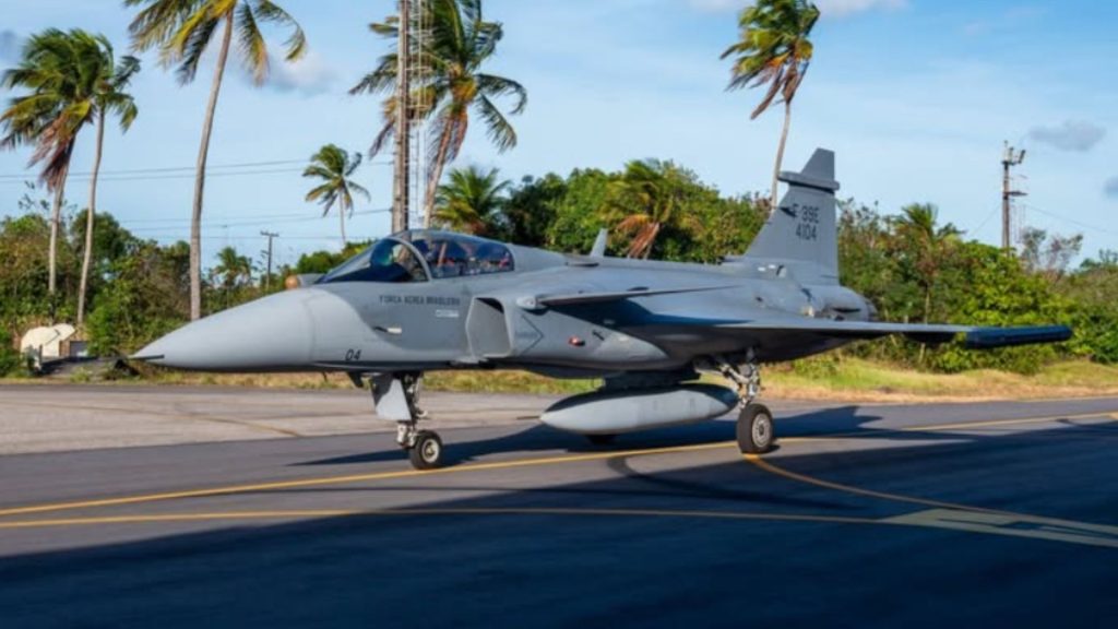 Caça supersônico Saab Gripen F-39 E.