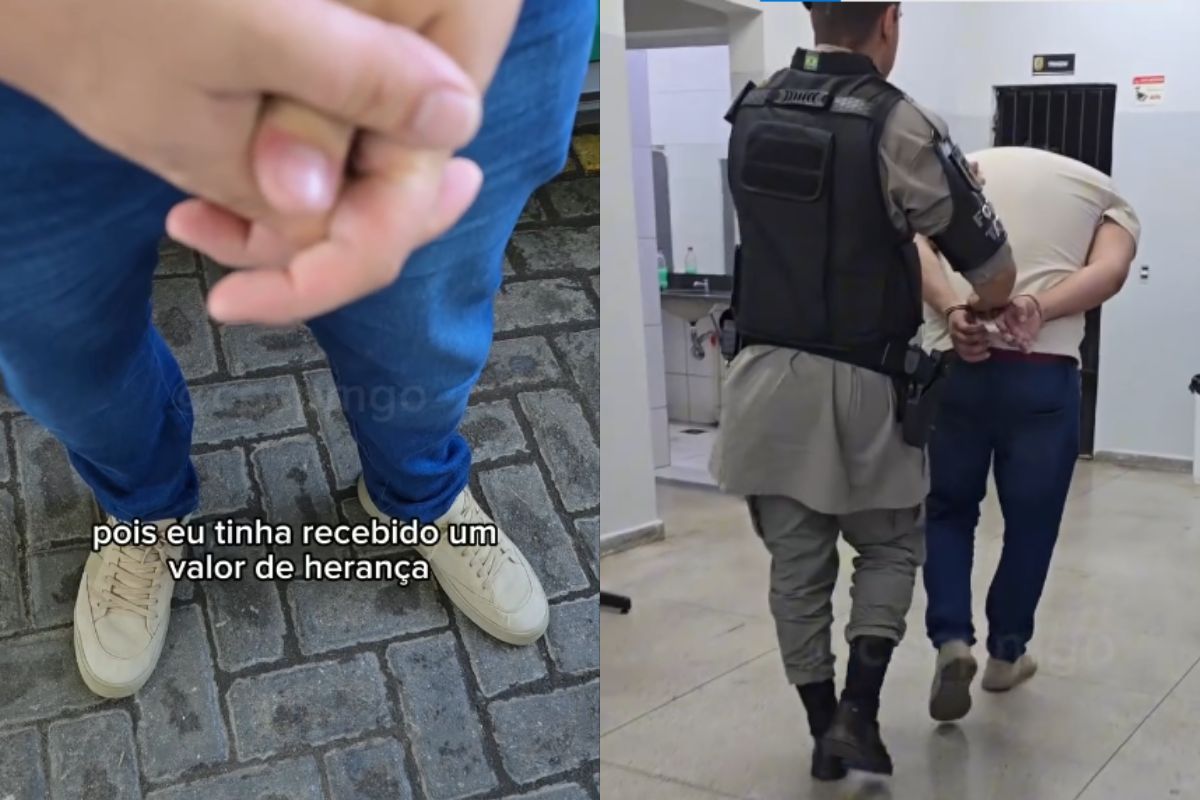 Jovem é preso pela PM em Goiânia após comemorar recebimento de herança