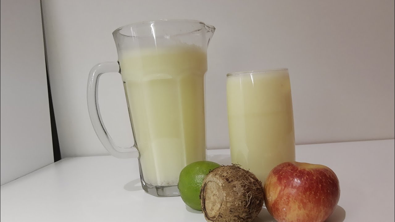Suco de inhame com maçã