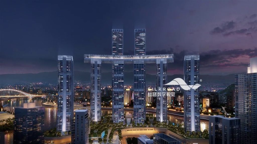 Cidade na China desafia a lógica: prédios têm ruas com carros passando e comércios funcionando em vários andares