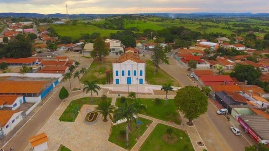 Vista aérea da cidade de Mossâmedes. (Foto: Câmara Municipal de Mossâmedes)