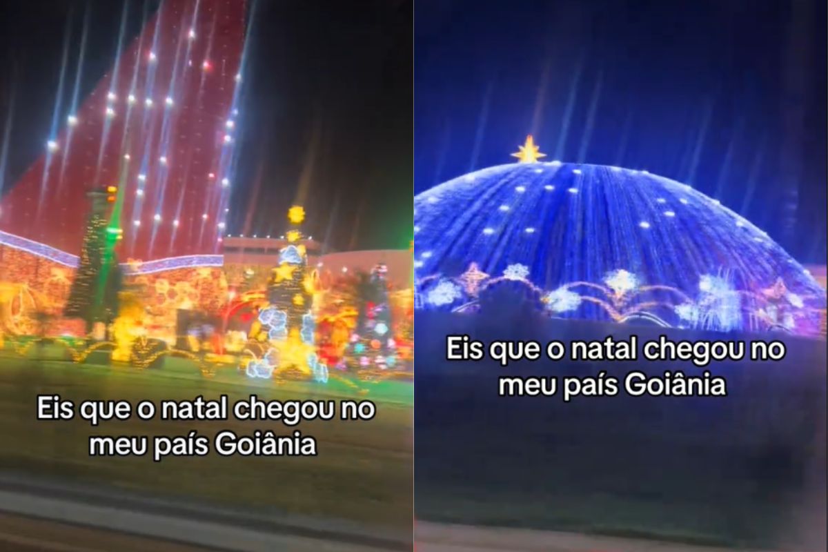 Vídeo viraliza após mostrar decoração de "tirar o fôlego" do Natal do Bem em Goiânia