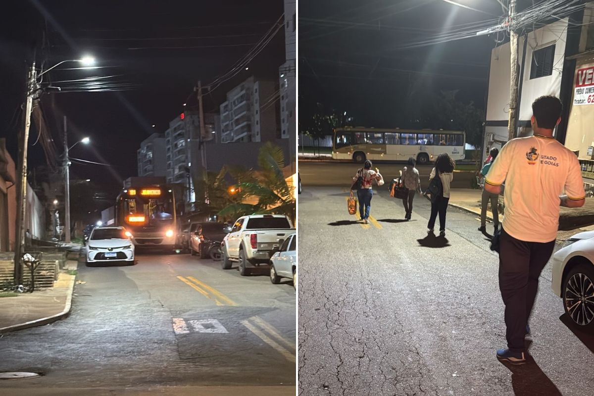 Carro mal estacionado impede passagem de ônibus da Urban e polícia é acionada para localizar motorista