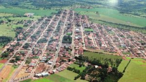 Vista aérea da cidade de Ouvidor.