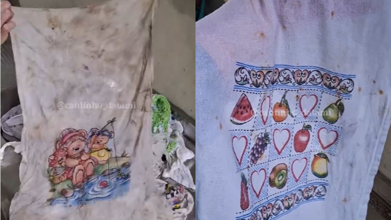 Como fazer a limpeza do pano de prato da maneira correta (assim ele não vai estragar)