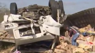 Cinco pessoas morrem em acidente em rodovia no interior da Paraíba