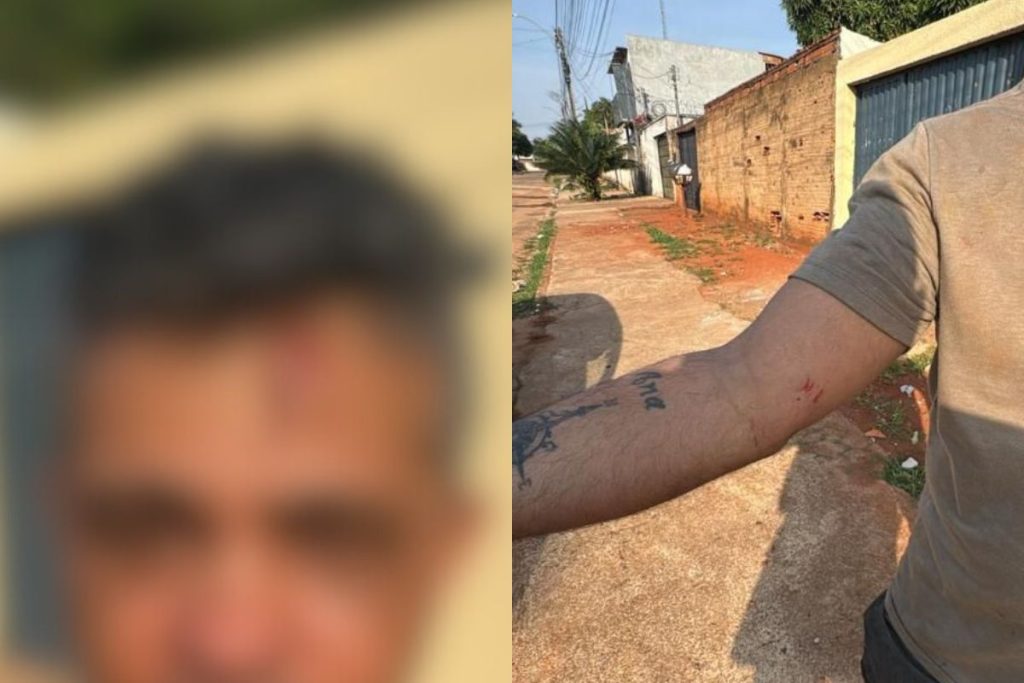 “Vou beber seu sangue”: mulher invade casa do ex, quebra portão e o agride com tijoladas, em Trindade