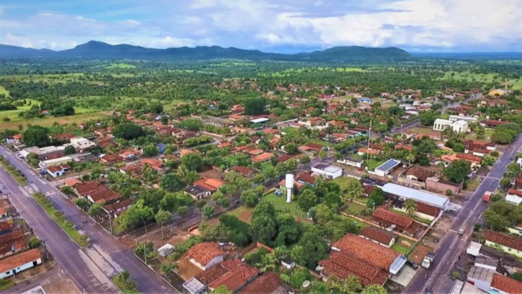 Vista aérea da cidade de Uirapuru.