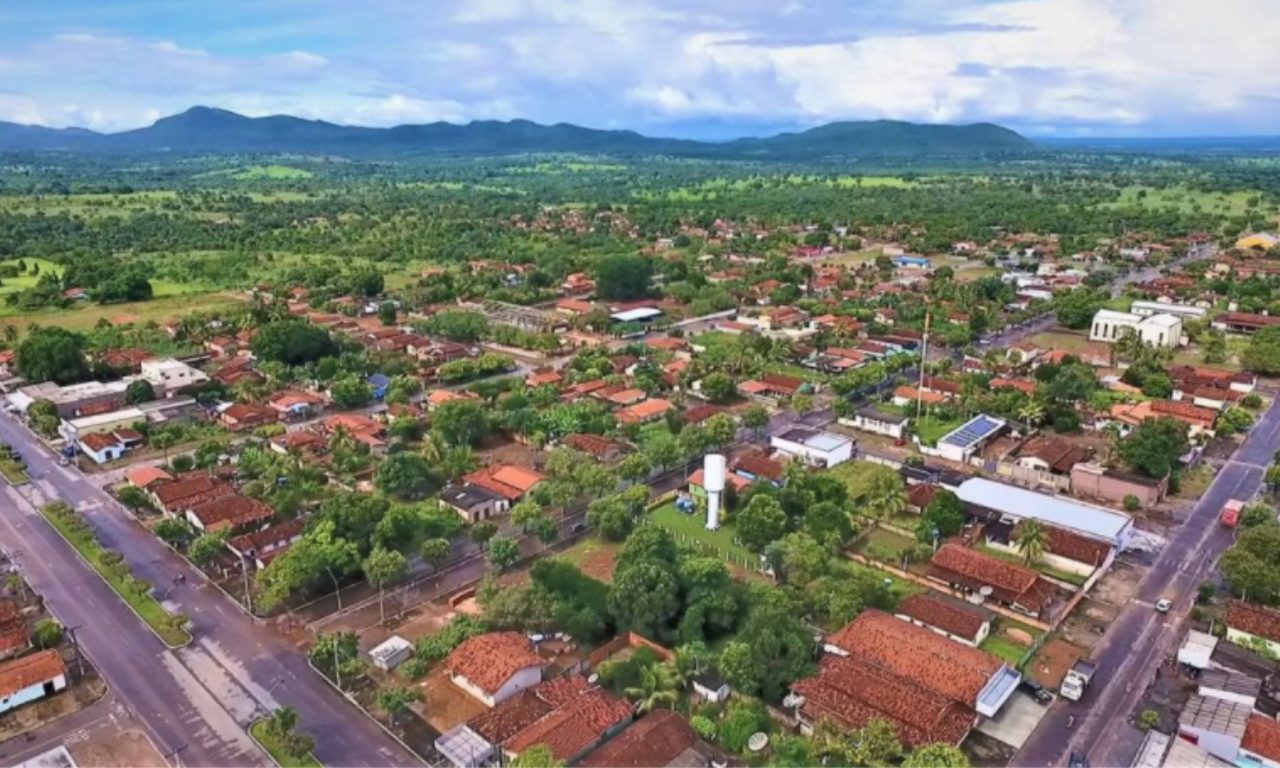 Vista aérea da cidade de Uirapuru.
