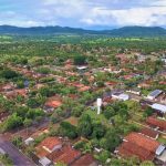Vista aérea da cidade de Uirapuru.