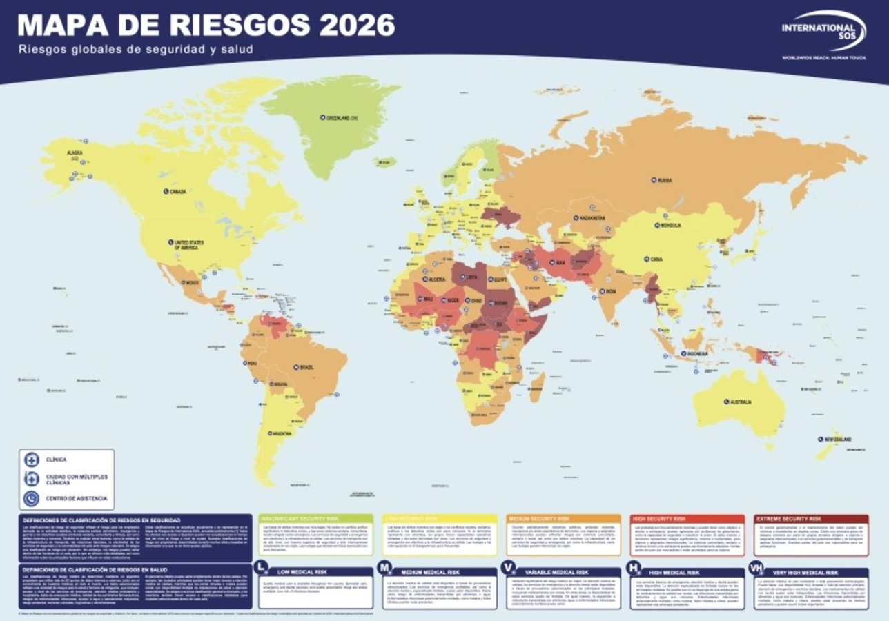 Os 23 países mais perigosos para viajar em 2026, segundo o Mapa de Risco