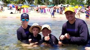 Família acidente luto