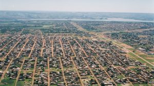 Vista aérea de Águas Lindas de Goiás.