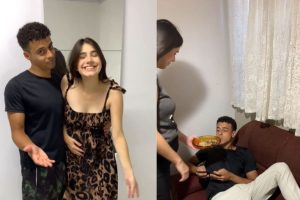 Grávida chama atenção na web por bancar esposo troféu e dar recado para quem a critica: “não me incomodo”