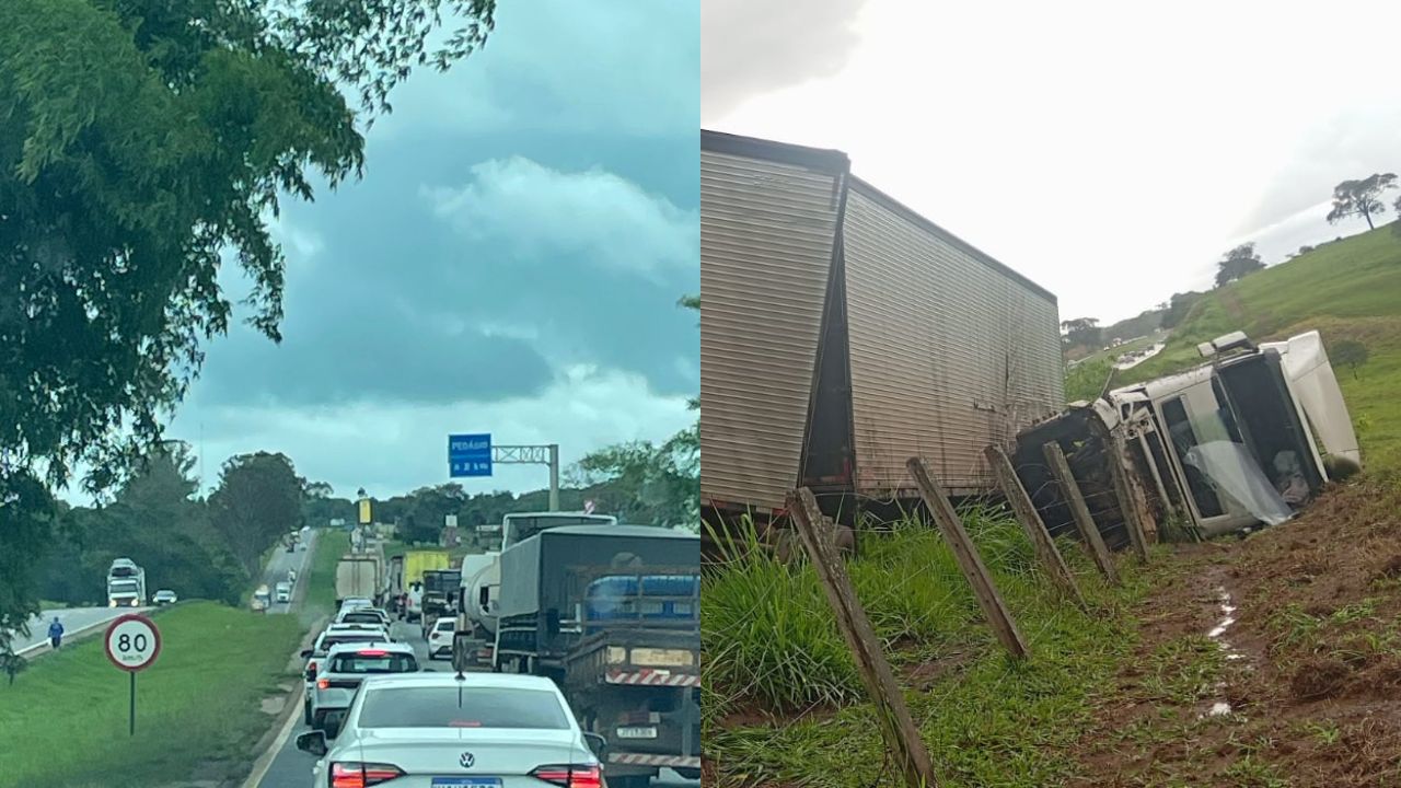 Mega engarrafamento “empaca” motoristas na BR-060 entre Anápolis e Goiânia