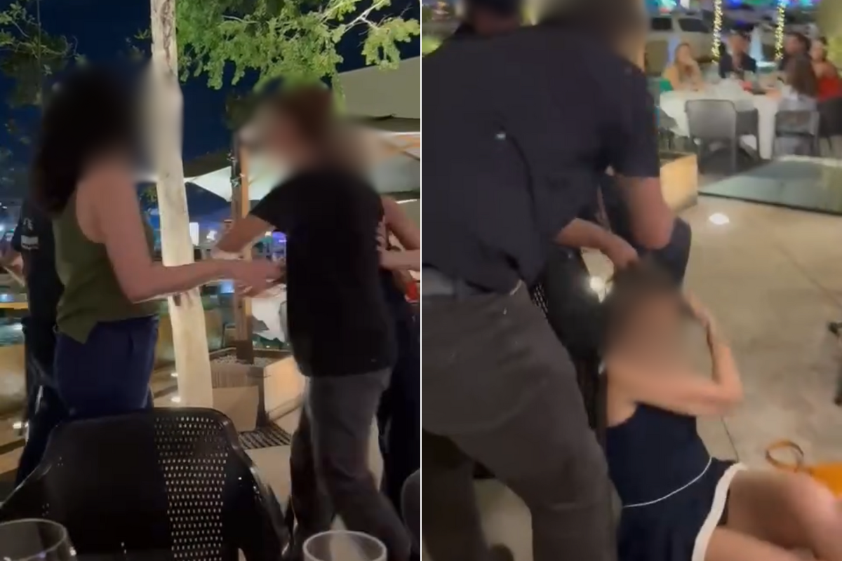 Tudo filmado: Mulher agride outra no Piquiras do Flamboyant e filho explica o motivo