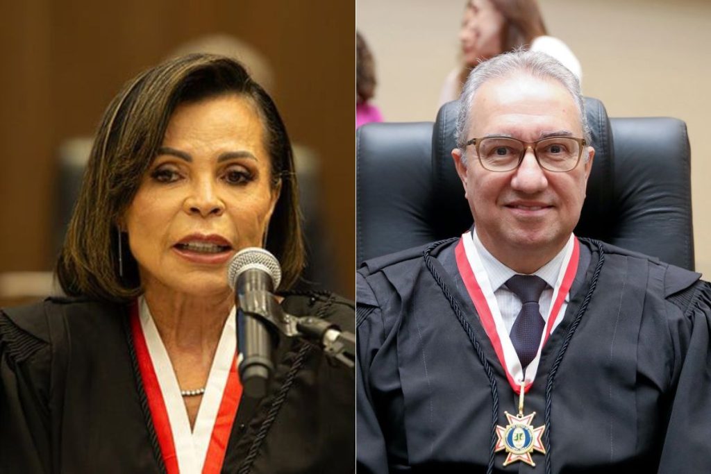 Edna Maria Ramos da Hora e Augusto César Rocha Ventura tomam posse como desembargadores do TJGO.