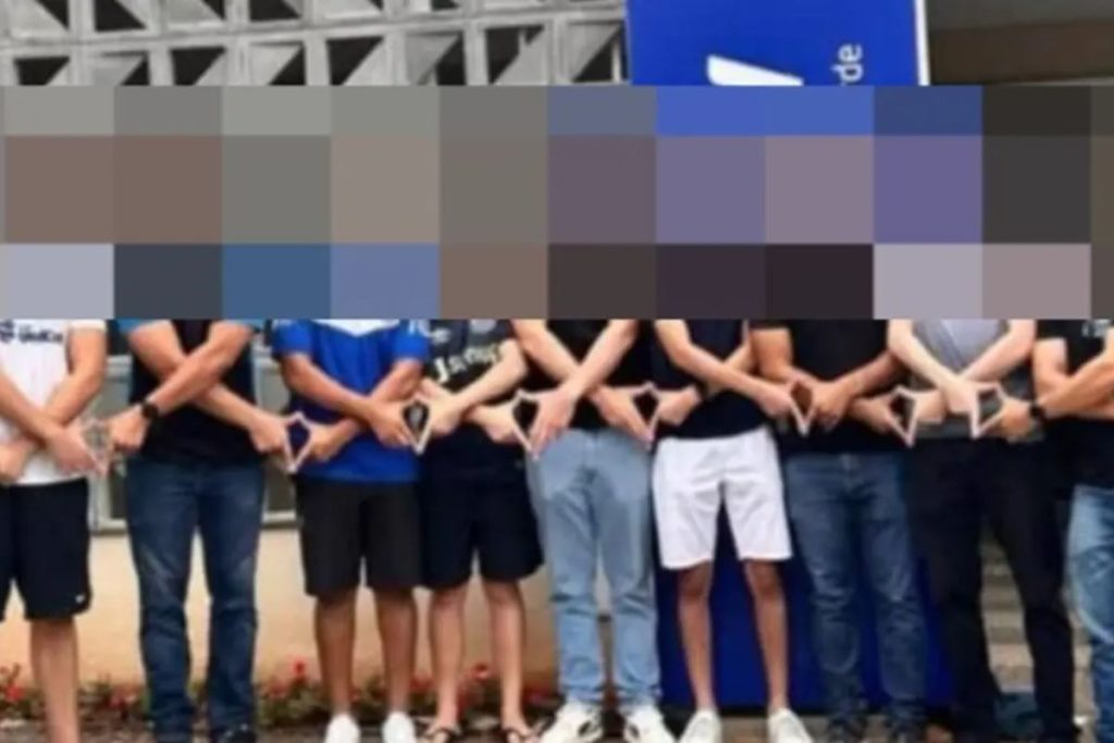 Foto de estudantes de Medicina da UniRV gera polêmica por gesto considerado misógino