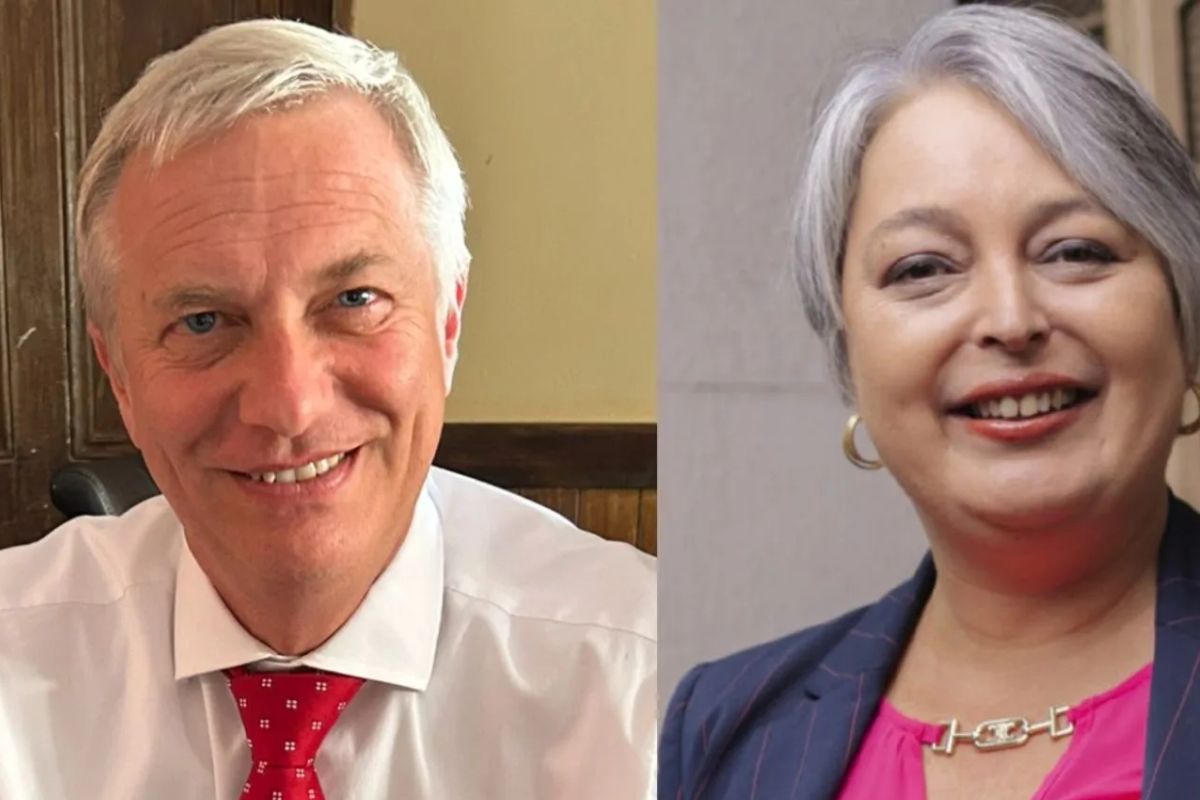 José Antonio Kast e Jeannette Jara