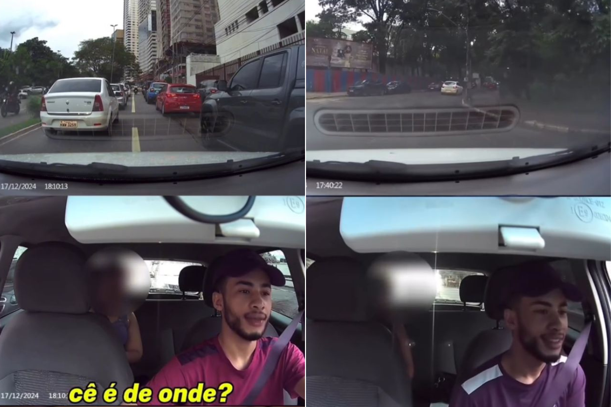 Motorista de Uber mente para passageiros.