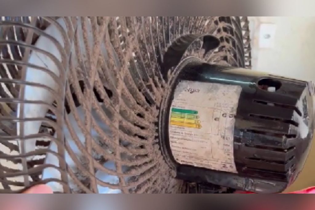 Truque para manter o ventilador limpo por mais tempo, segundo técnicos das antigas