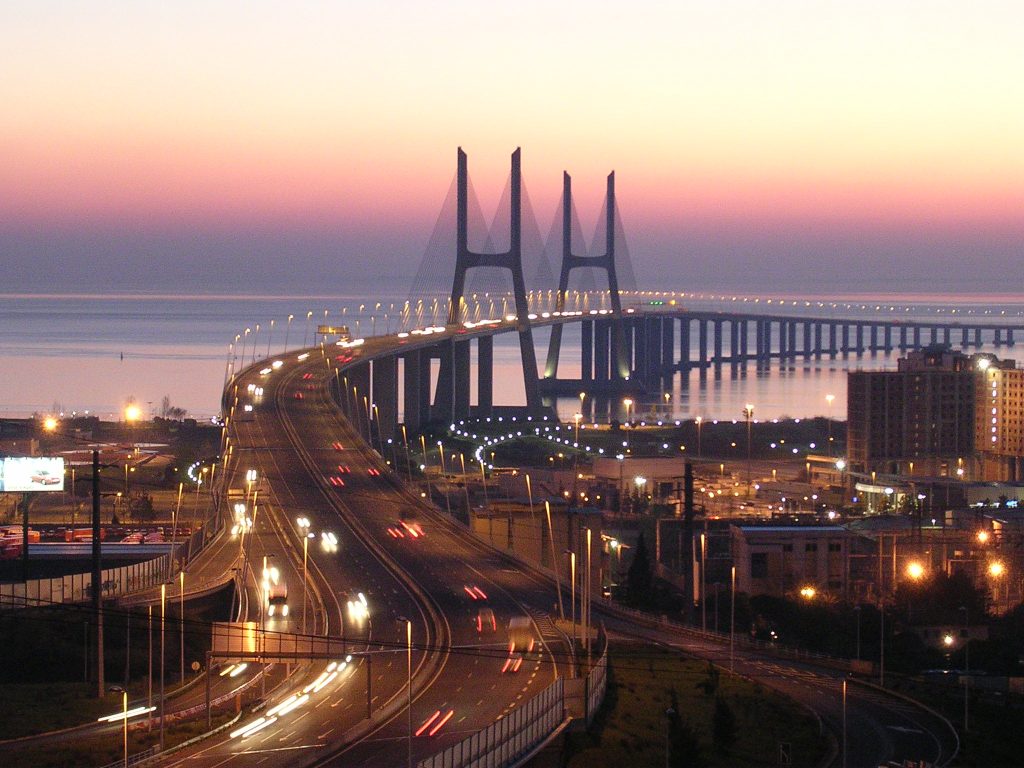 ponte Vasco da Gama em Portugal