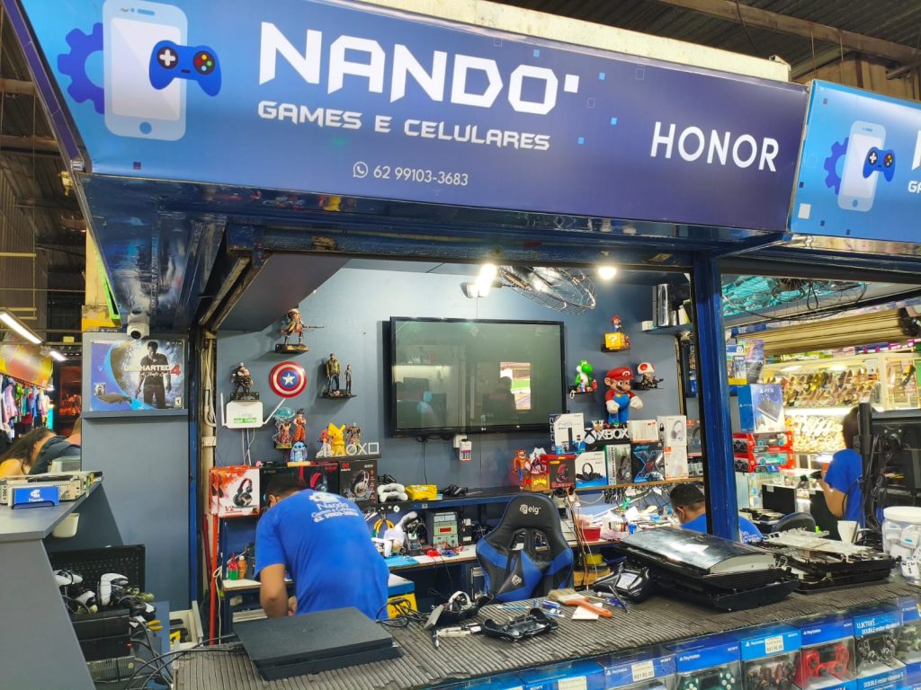 Estande da Nando Games. (Foto: Davi Galvão)