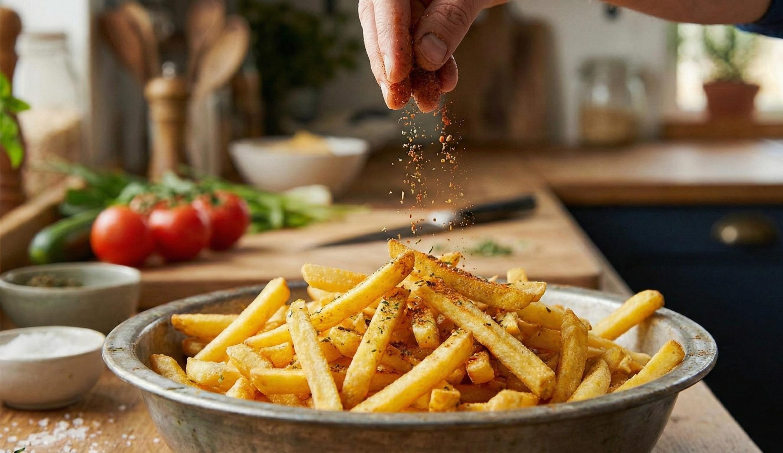 tempero para deixar a batata frita deliciosa