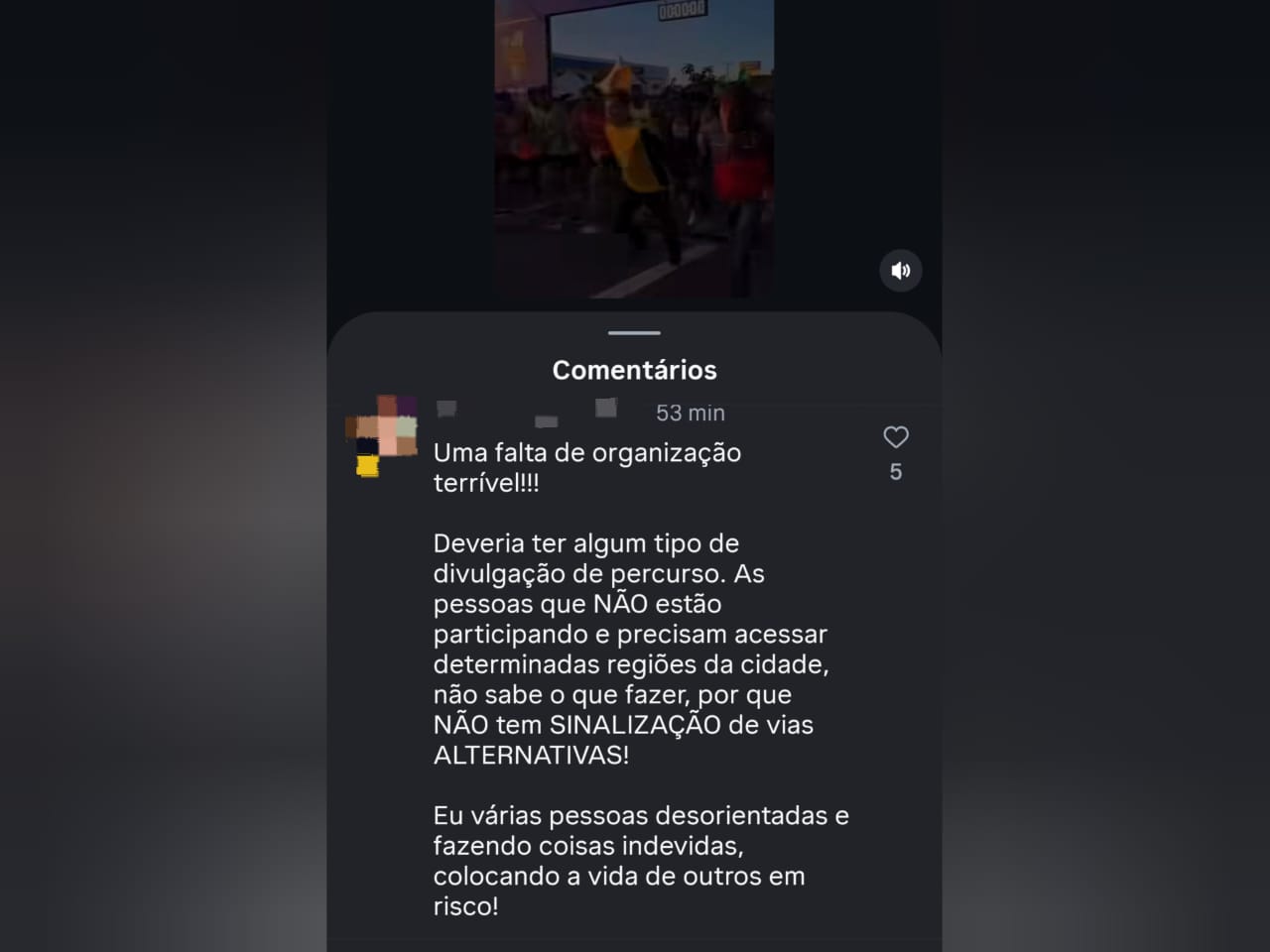 Usuários reclamaram sobre a falta de divulgação das intervenções no trânsito. (Foto: Reprodução)Usuários reclamaram sobre a falta de divulgação das intervenções no trânsito. (Foto: Reprodução)